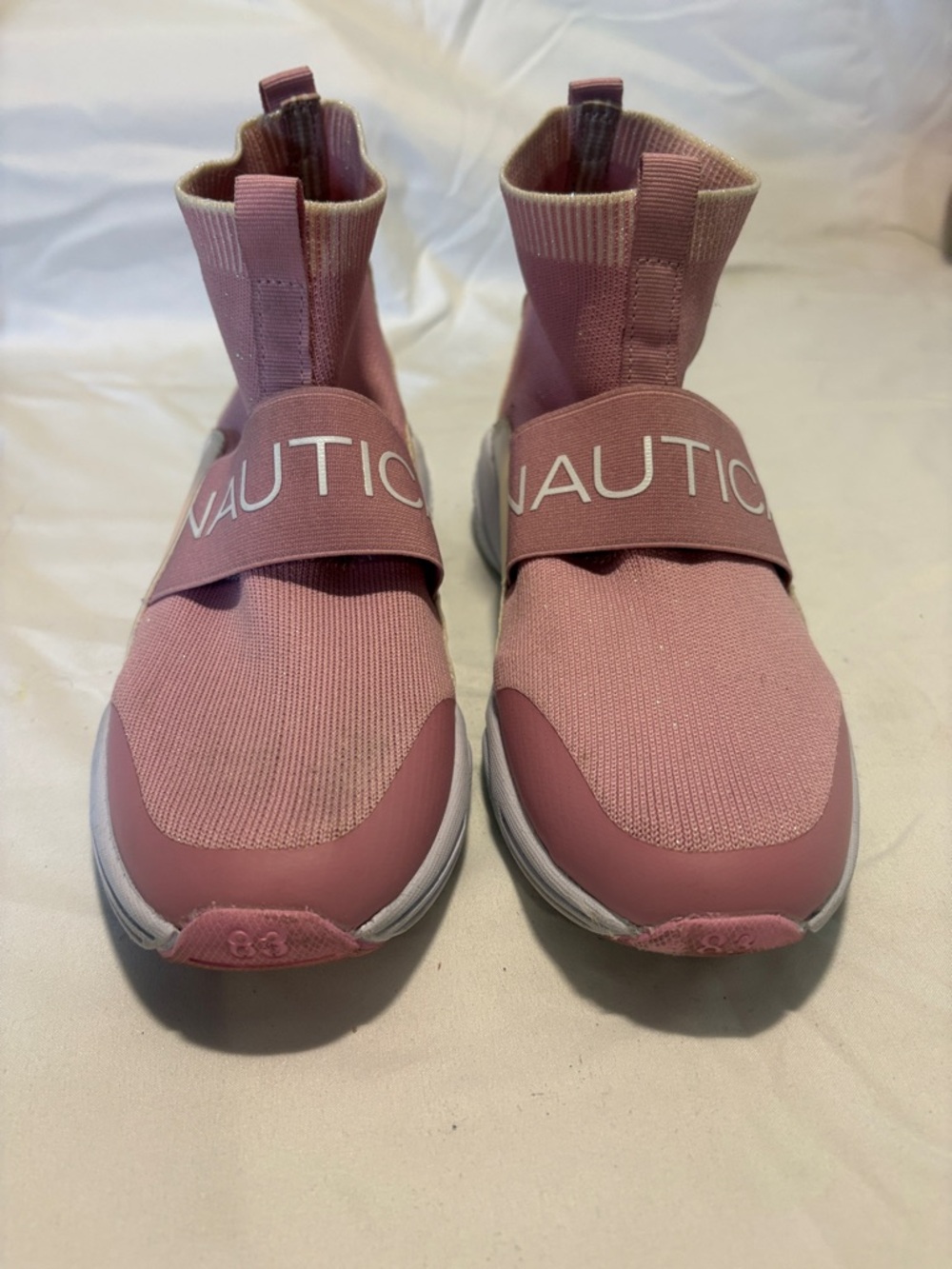 Nautica Dusty Rose Slip-On Knit Sneakers